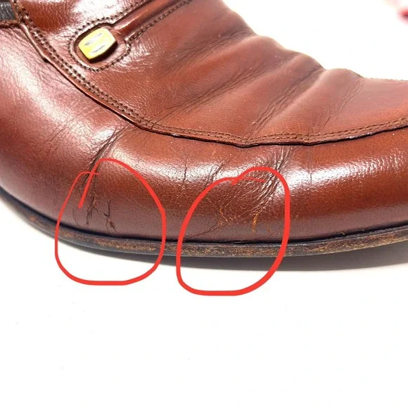 Florsheim‎ Imperial Cognac Brown Leather Apron Toe Loafers Casual Shoes Mens 9 - Picture 9 of 9